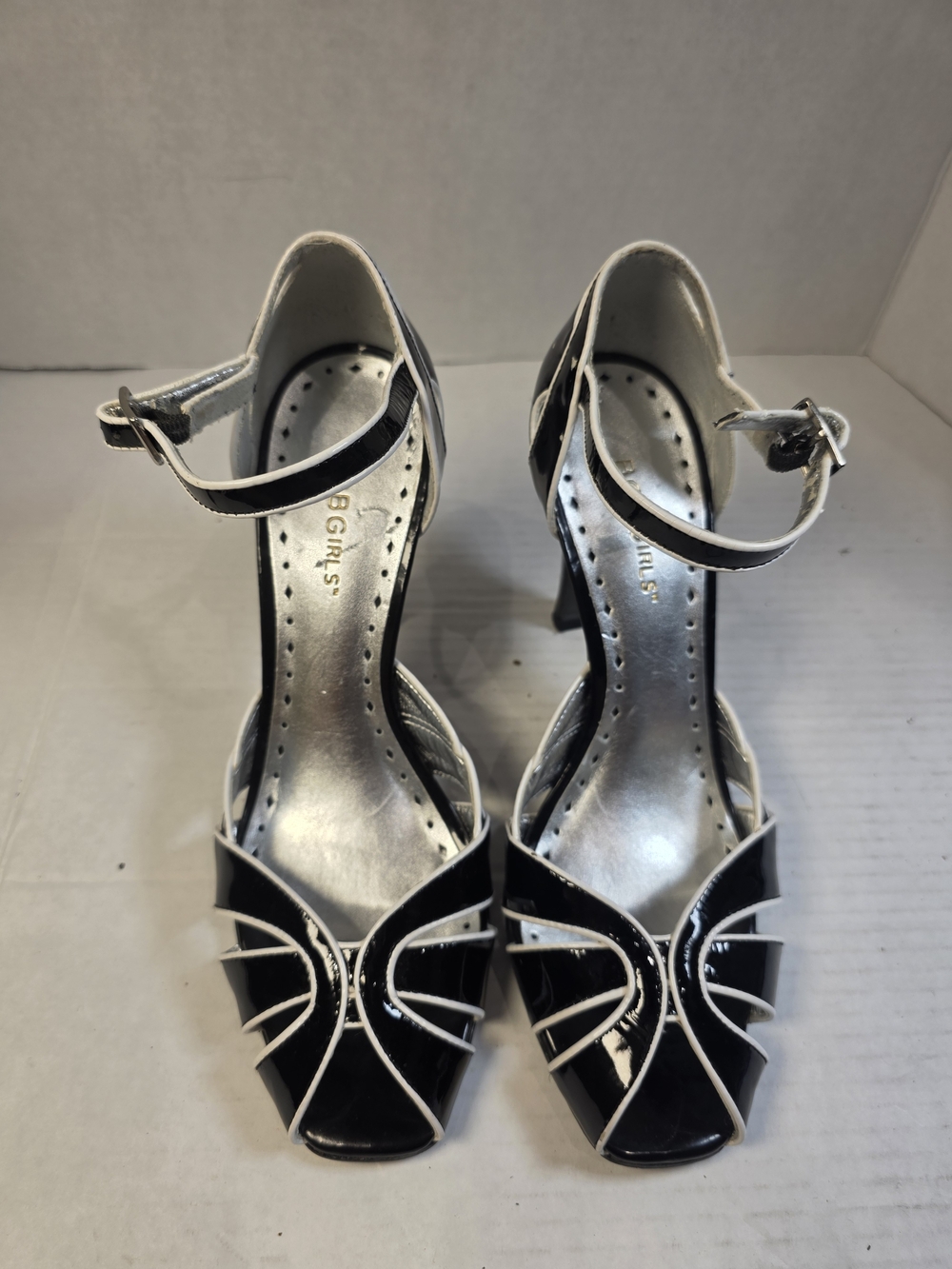 BCBGirls Black & White Heels Sandals Pumps